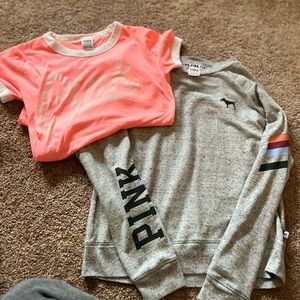 2 PINK women’s shirts